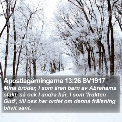 Apostlagärningarna 13:26 SV1917 Bible Verse Image