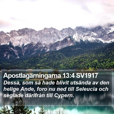 Apostlagärningarna 13:4 SV1917 Bible Verse Image