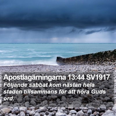 Apostlagärningarna 13:44 SV1917 Bible Verse Image