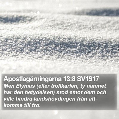 Apostlagärningarna 13:8 SV1917 Bible Verse Image