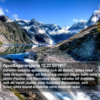 Apostlagärningarna 15:22 SV1917 Bible Verse Image
