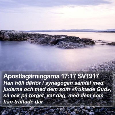 Apostlagärningarna 17:17 SV1917 Bible Verse Image