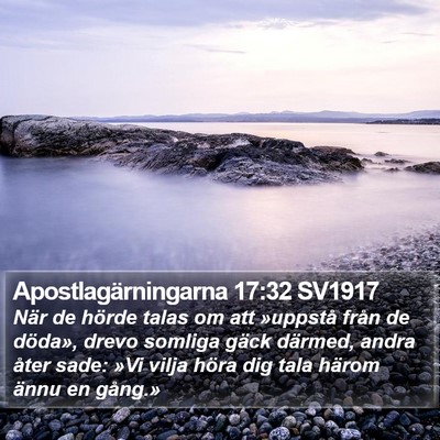 Apostlagärningarna 17:32 SV1917 Bible Verse Image