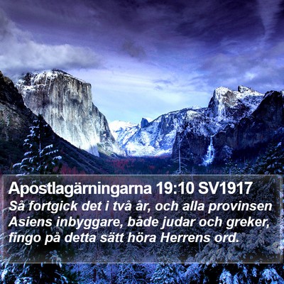 Apostlagärningarna 19:10 SV1917 Bible Verse Image