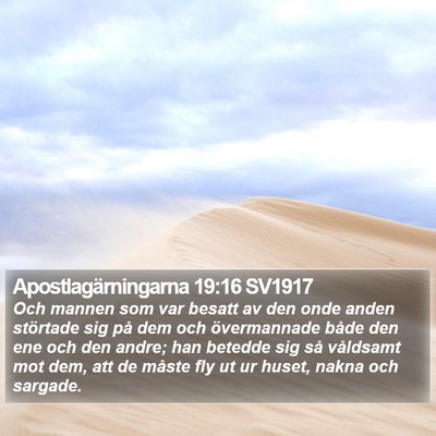 Apostlagärningarna 19:16 SV1917 Bible Verse Image