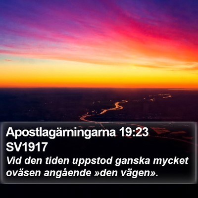 Apostlagärningarna 19:23 SV1917 Bible Verse Image