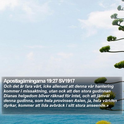 Apostlagärningarna 19:27 SV1917 Bible Verse Image
