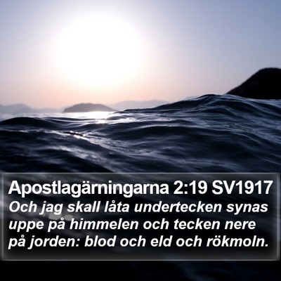 Apostlagärningarna 2:19 SV1917 Bible Verse Image