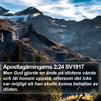 Apostlagärningarna 2:24 SV1917 Bible Verse Image