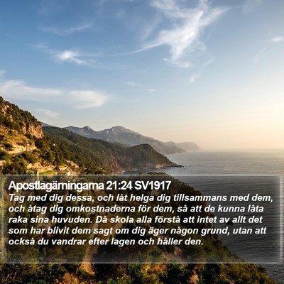 Apostlagärningarna 21:24 SV1917 Bible Verse Image