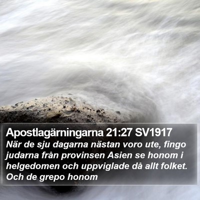 Apostlagärningarna 21:27 SV1917 Bible Verse Image