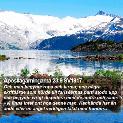 Apostlagärningarna 23:9 SV1917 Bible Verse Image