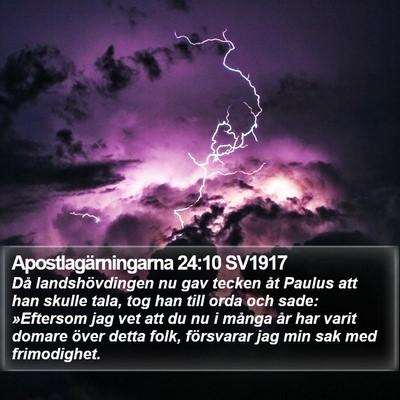 Apostlagärningarna 24:10 SV1917 Bible Verse Image