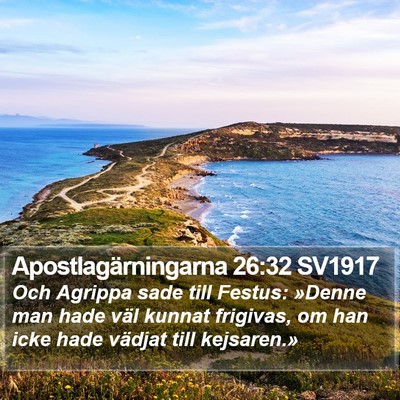 Apostlagärningarna 26:32 SV1917 Bible Verse Image