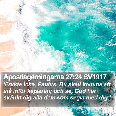 Apostlagärningarna 27:24 SV1917 Bible Verse Image