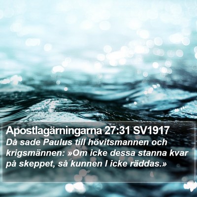 Apostlagärningarna 27:31 SV1917 Bible Verse Image