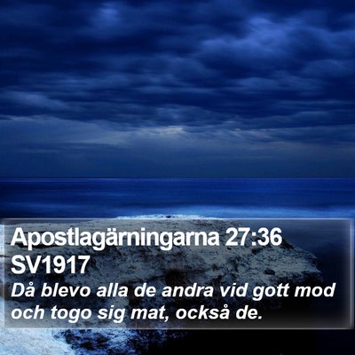 Apostlagärningarna 27:36 SV1917 Bible Verse Image