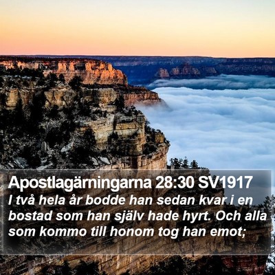 Apostlagärningarna 28:30 SV1917 Bible Verse Image