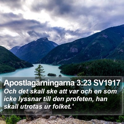 Apostlagärningarna 3:23 SV1917 Bible Verse Image
