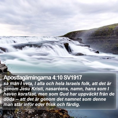 Apostlagärningarna 4:10 SV1917 Bible Verse Image