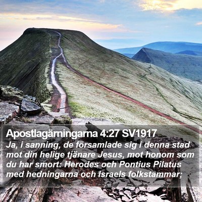 Apostlagärningarna 4:27 SV1917 Bible Verse Image