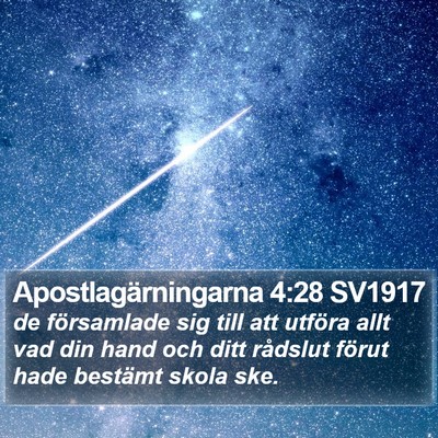 Apostlagärningarna 4:28 SV1917 Bible Verse Image