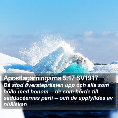 Apostlagärningarna 5:17 SV1917 Bible Verse Image