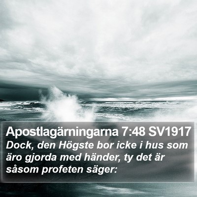 Apostlagärningarna 7:48 SV1917 Bible Verse Image