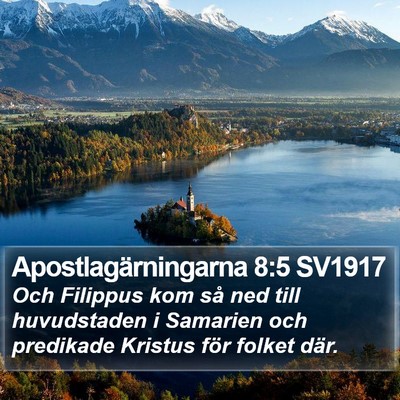 Apostlagärningarna 8:5 SV1917 Bible Verse Image