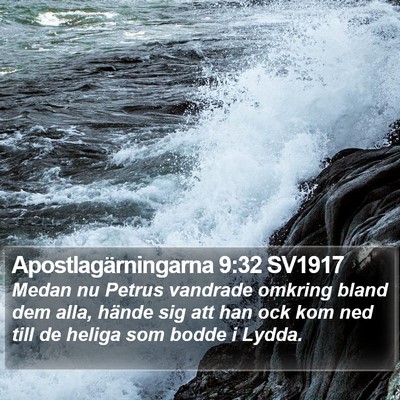 Apostlagärningarna 9:32 SV1917 Bible Verse Image