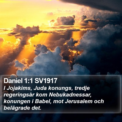Daniel 1:1 SV1917 Bible Verse Image