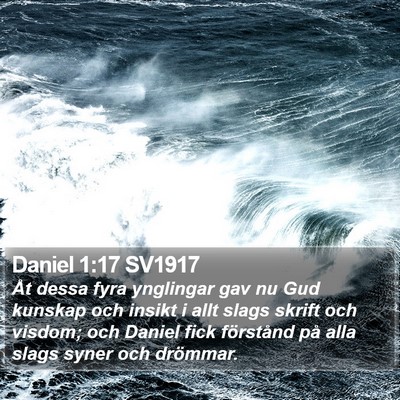Daniel 1:17 SV1917 Bible Verse Image