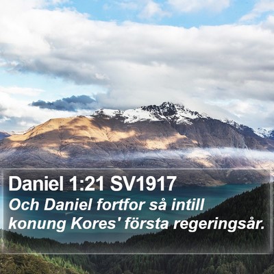 Daniel 1:21 SV1917 Bible Verse Image