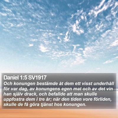 Daniel 1:5 SV1917 Bible Verse Image