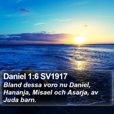 Daniel 1:6 SV1917 Bible Verse Image