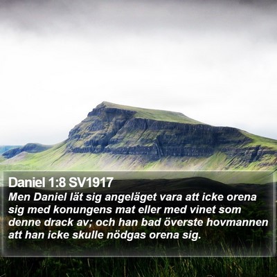 Daniel 1:8 SV1917 Bible Verse Image