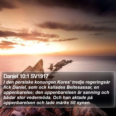 Daniel 10:1 SV1917 Bible Verse Image