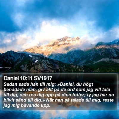 Daniel 10:11 SV1917 Bible Verse Image