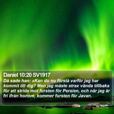 Daniel 10:20 SV1917 Bible Verse Image
