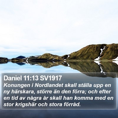 Daniel 11:13 SV1917 Bible Verse Image