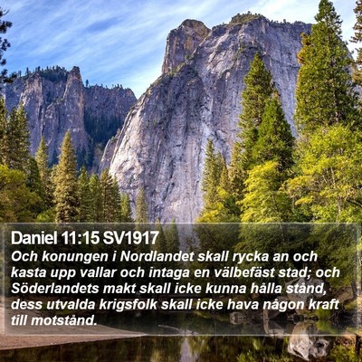 Daniel 11:15 SV1917 Bible Verse Image