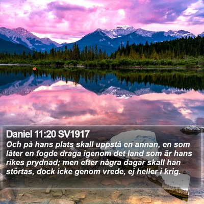 Daniel 11:20 SV1917 Bible Verse Image