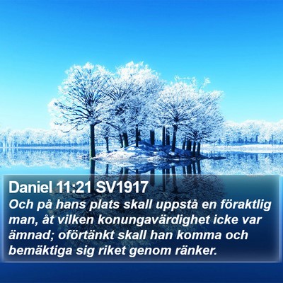 Daniel 11:21 SV1917 Bible Verse Image
