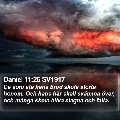 Daniel 11:26 SV1917 Bible Verse Image