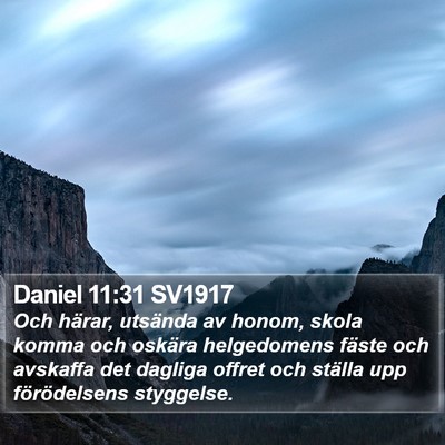Daniel 11:31 SV1917 Bible Verse Image