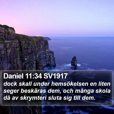 Daniel 11:34 SV1917 Bible Verse Image
