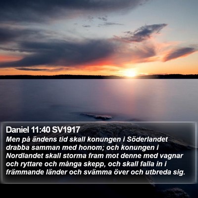 Daniel 11:40 SV1917 Bible Verse Image