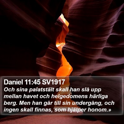 Daniel 11:45 SV1917 Bible Verse Image