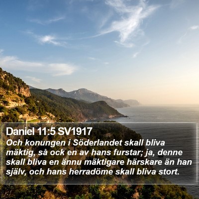 Daniel 11:5 SV1917 Bible Verse Image