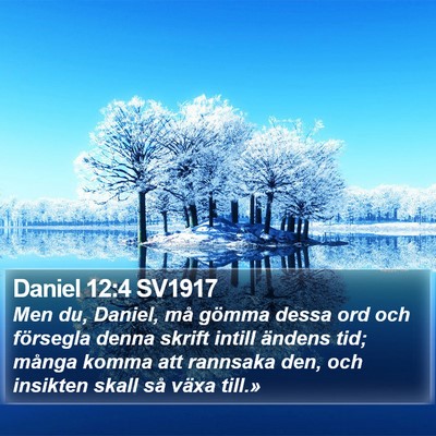 Daniel 12:4 SV1917 Bible Verse Image